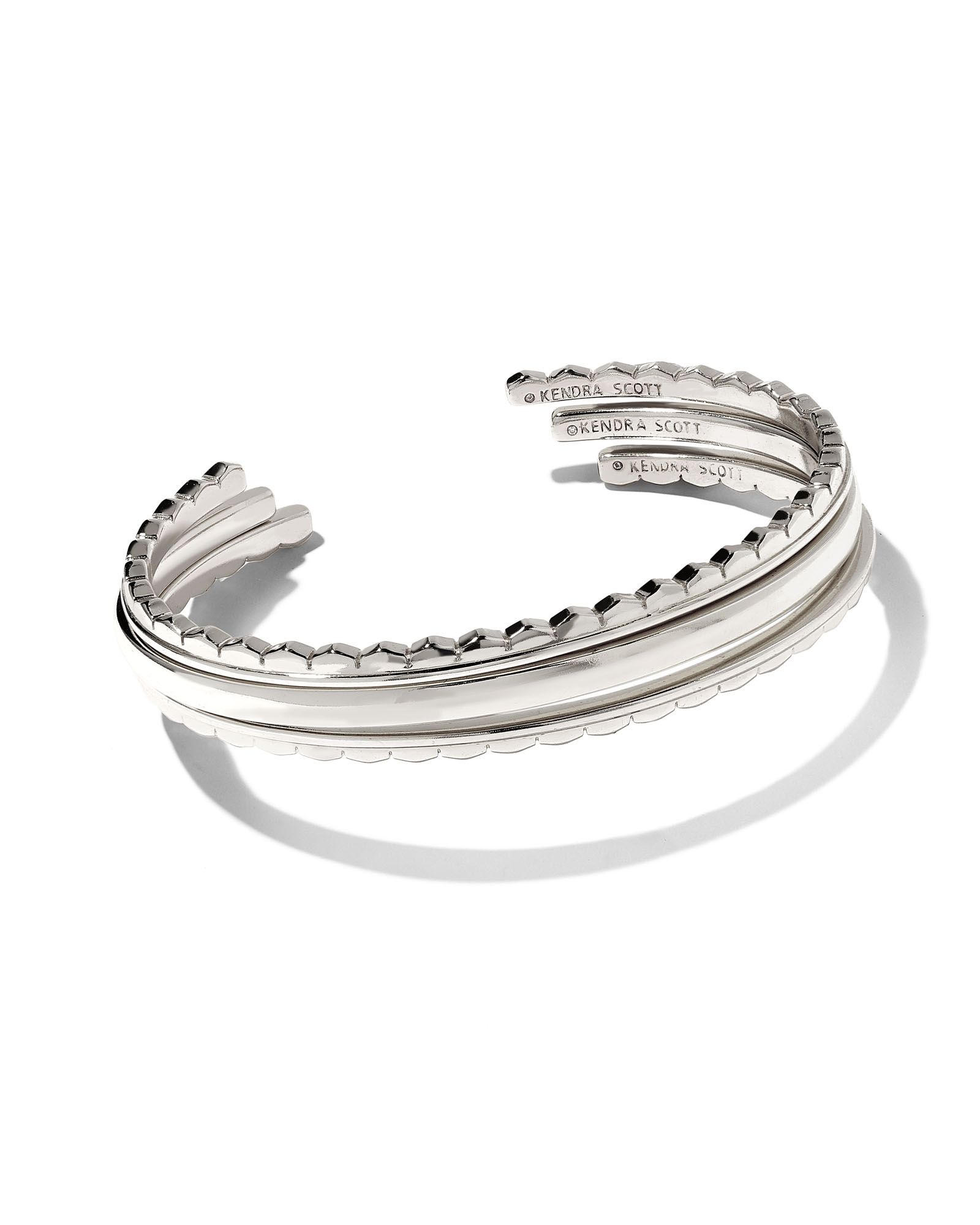 Quinn Cuff Bracelet Set of 3 in Silver | Kendra Scott