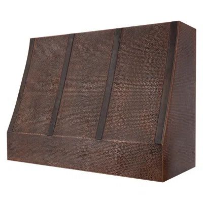 48 Inch 735 CFM Hammered Copper Wall Mounted Tucson Range Hood with Slim Baffle Filters | Wayfair Professional