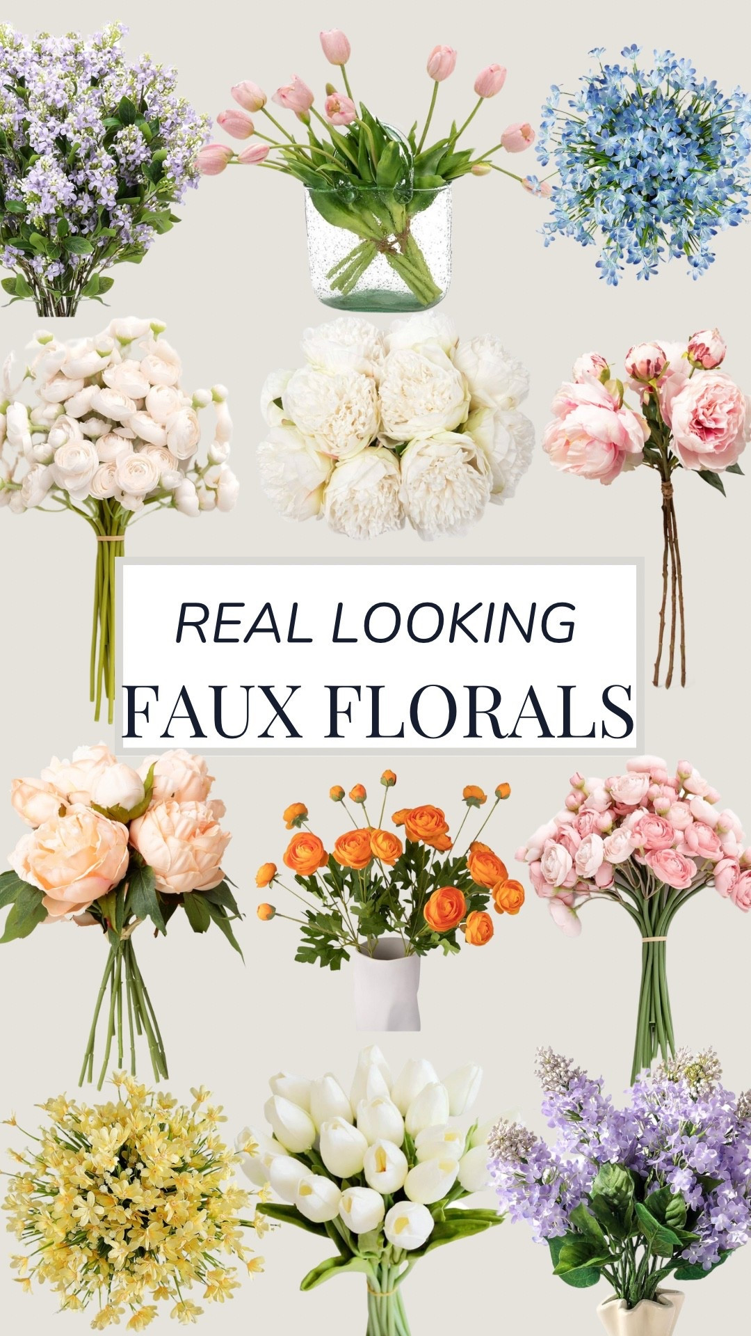 Obsessed with all of these faux flowers! These are perfect for everyday decor & will save you a ton in the long run!

Faux florals
Faux flowers
Fake flowers
Real looking fake flowers
Faux peonies
Faux lilacs
Faux daffodils
Faux ranunculus 
Faux tulips 
Faux spring flowers
Faux spring florals
Fake spring flowers
Fake summer flowers
Faux summer flowers

#LTKHome #LTKFindsUnder50
