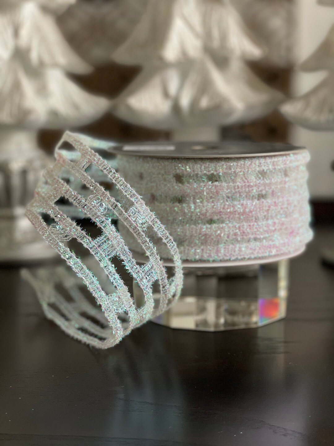 Designer Chic Iridescent Ribbon 2.5x 10 Yards. Wired. - Etsy | Etsy (US)