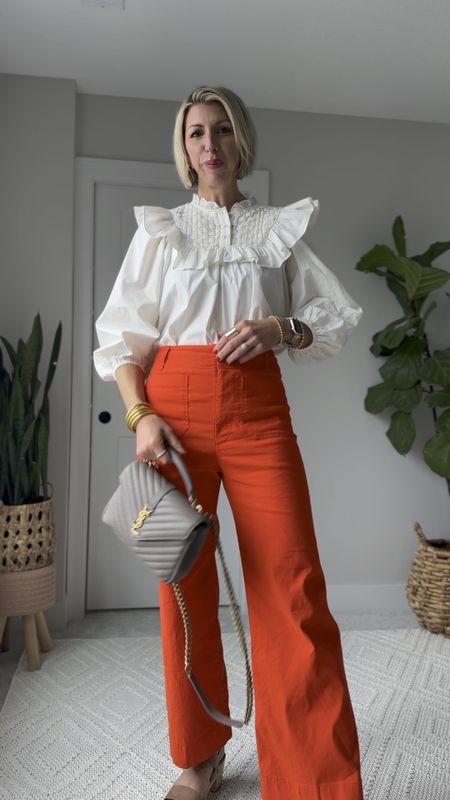 Graduation + shower season is here! I love this dressier look with wide leg red pants.

Wearing my tts 27 tall
I am 5’10” for height reference

#LTKVideo #LTKover40 #LTKparties
