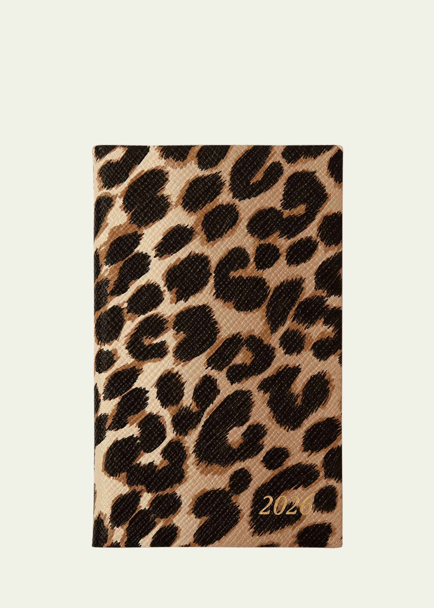 Smythson Panama Leopard-Print Leather 2026 Weekly Agenda | Bergdorf Goodman