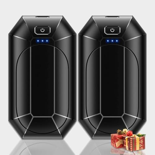 Rechargeable Hand Warmers 2-Pack, 3 Heat Levels (95-131°F) 2000mAh Each (Total 4000mAh), Dual-Side Heating, Portable Pocket Heater, Christmas Stocking Stuffers Gifts for Outdoor Sports (UL Satety) | Amazon (US)