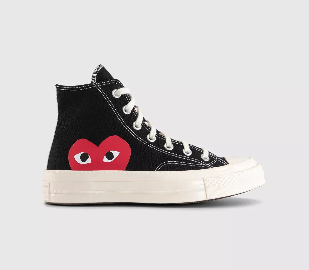 Comme Des Garcons Converse Chuck Taylor Hi 70s X PLAY CDG Trainers Black - Unisex Sports | Offspring (UK)