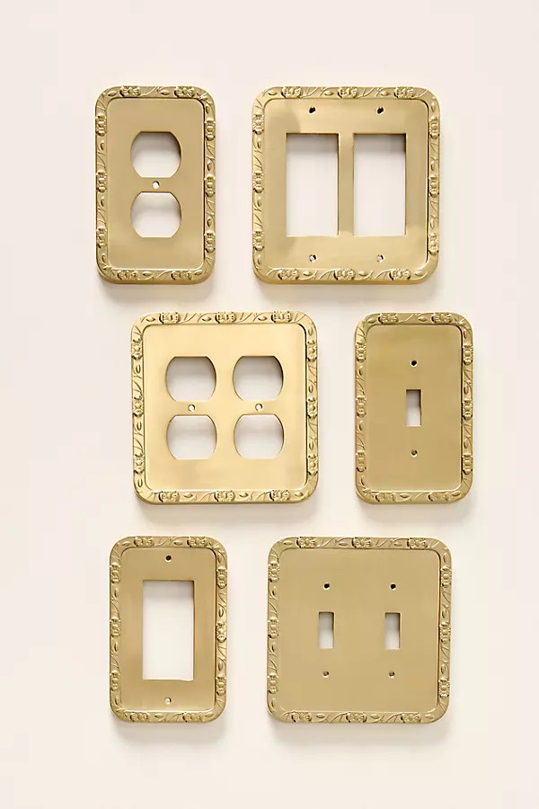 Floral Border Switch Plate | Anthropologie (US)