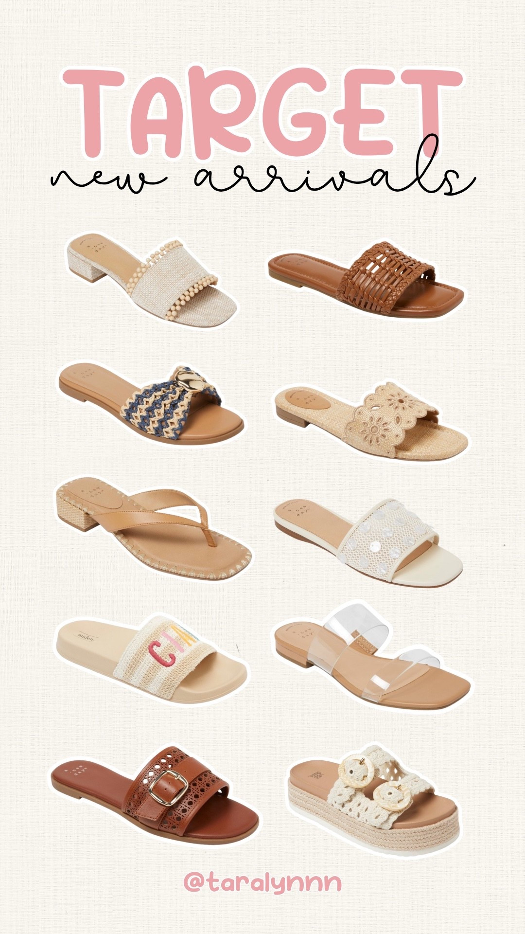 Target New Arrivals Summer Sandals ☀️

@Target #target #shoes #sandals #targetshoes #summer #travel #beachvacation #slides #outfit #ootd 

#LTKootd #LTKgrwm #LTKTravel