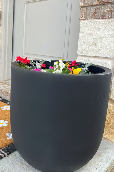 Black planter🌸🌈🌅

#LTKfindsunder50 #LTKhome #LTKSeasonal