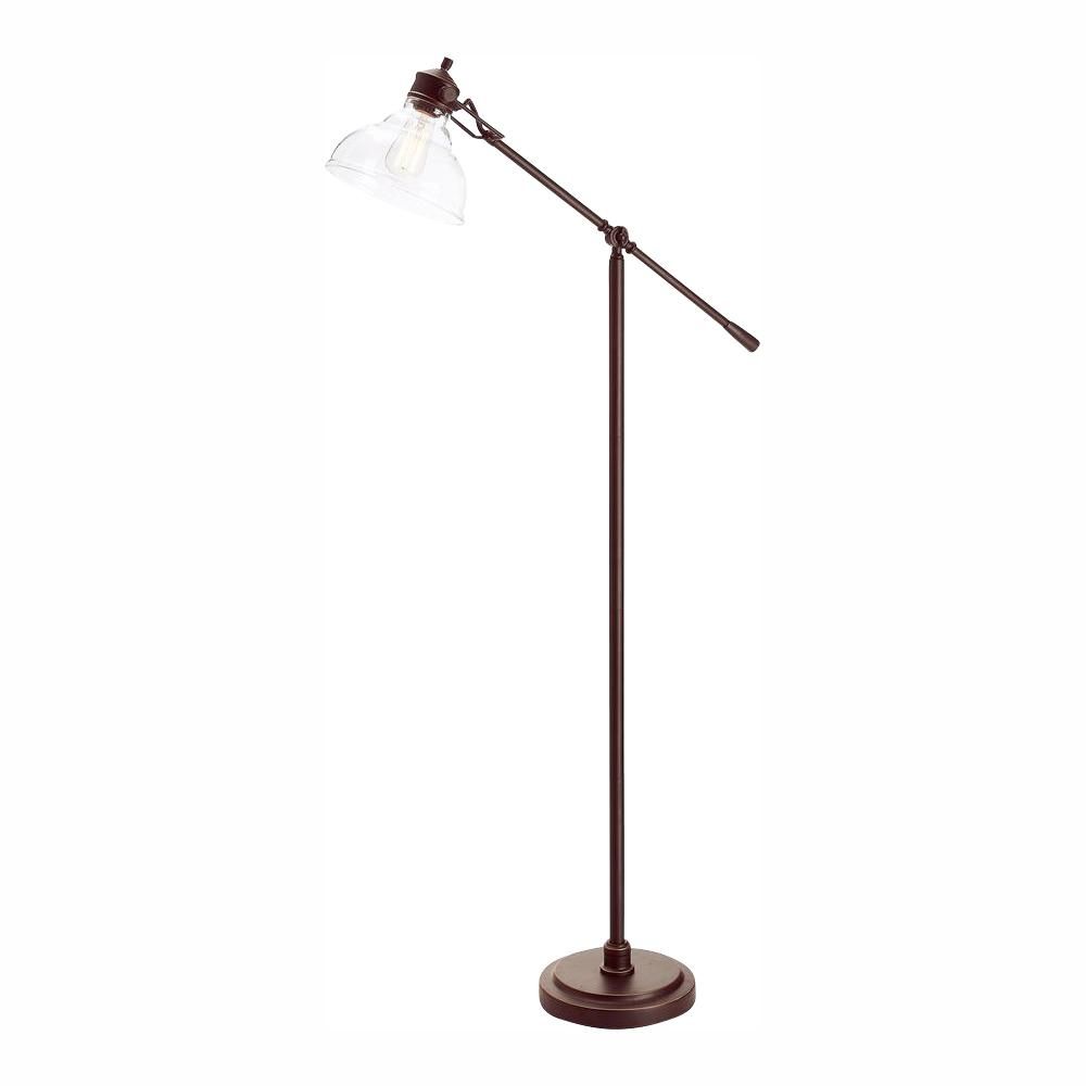 Hampton Bay 54.5 in. Oil Rubbed Bronze Counter Balance Floor Lamp-20045-001 - The Home Depot | The Home Depot