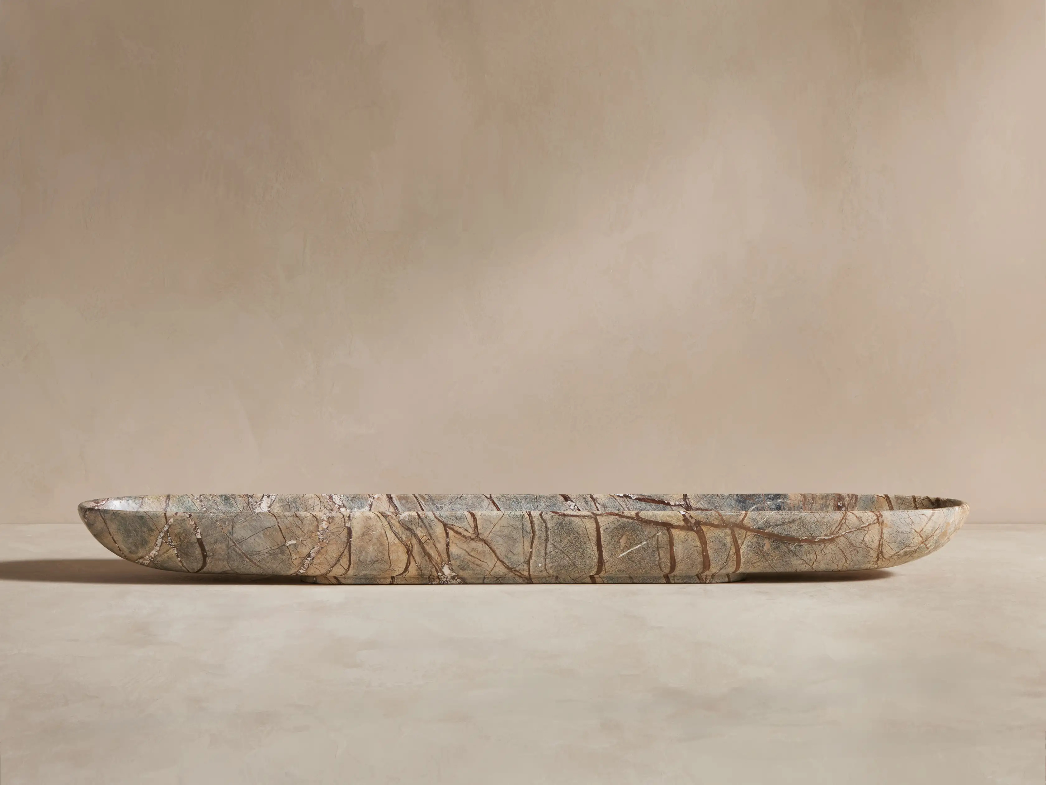 Omo Marble Oval Bowl | Arhaus