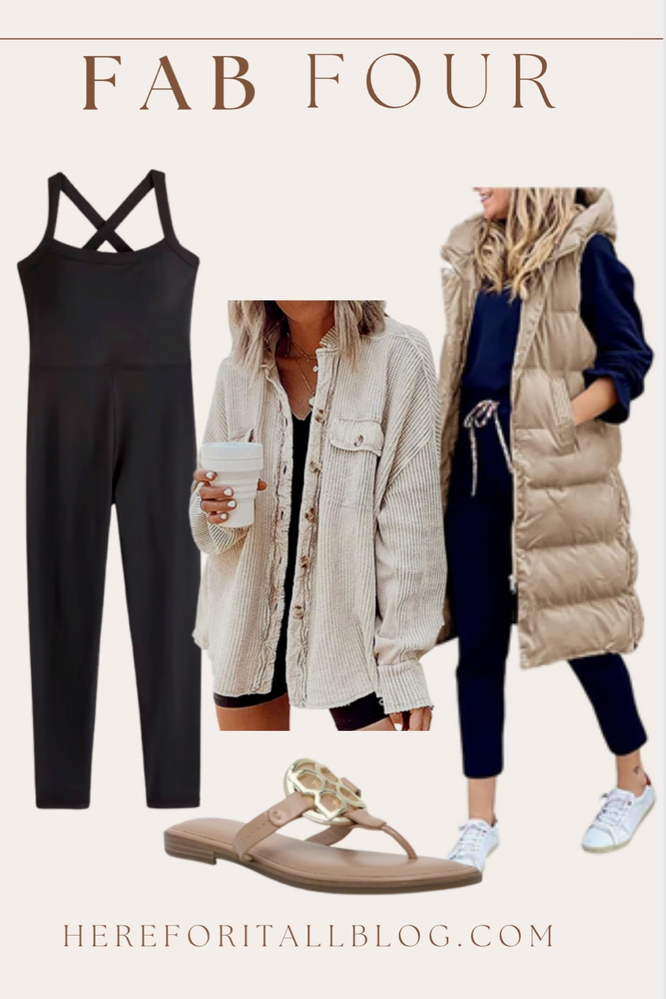 Spring neutrals!
New Abercrombie YPB onesie 
Amazon shacket
Amazon parka vest
DSW sandals

#LTKshoecrush #LTKSeasonal #LTKFind