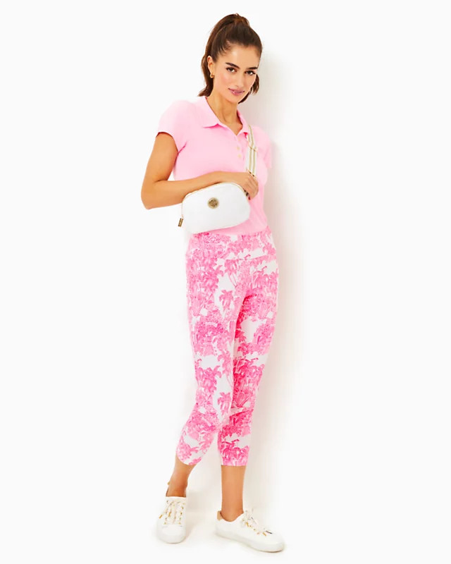 UPF 50+ Luxletic 25" Corso Crop Pant | Lilly Pulitzer