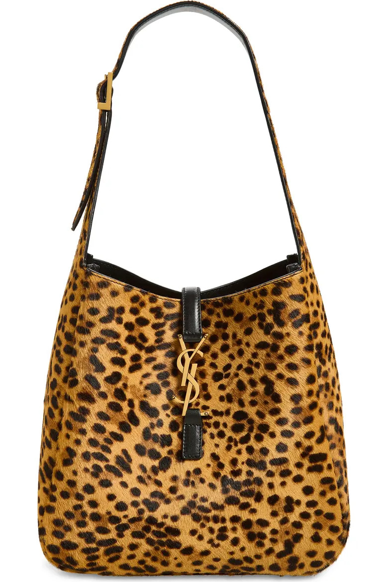 Saint Laurent Small Le 5 à 7 Shoulder Bag in 2790 Beige Noir at Nordstrom | Nordstrom