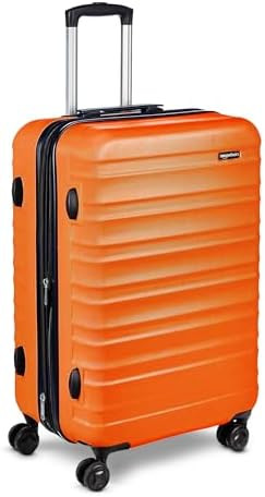 Amazon Basics 26" Hardside Medium Checked Luggage, Expandable Hardshell Suitcase with Wheels, Scr... | Amazon (US)