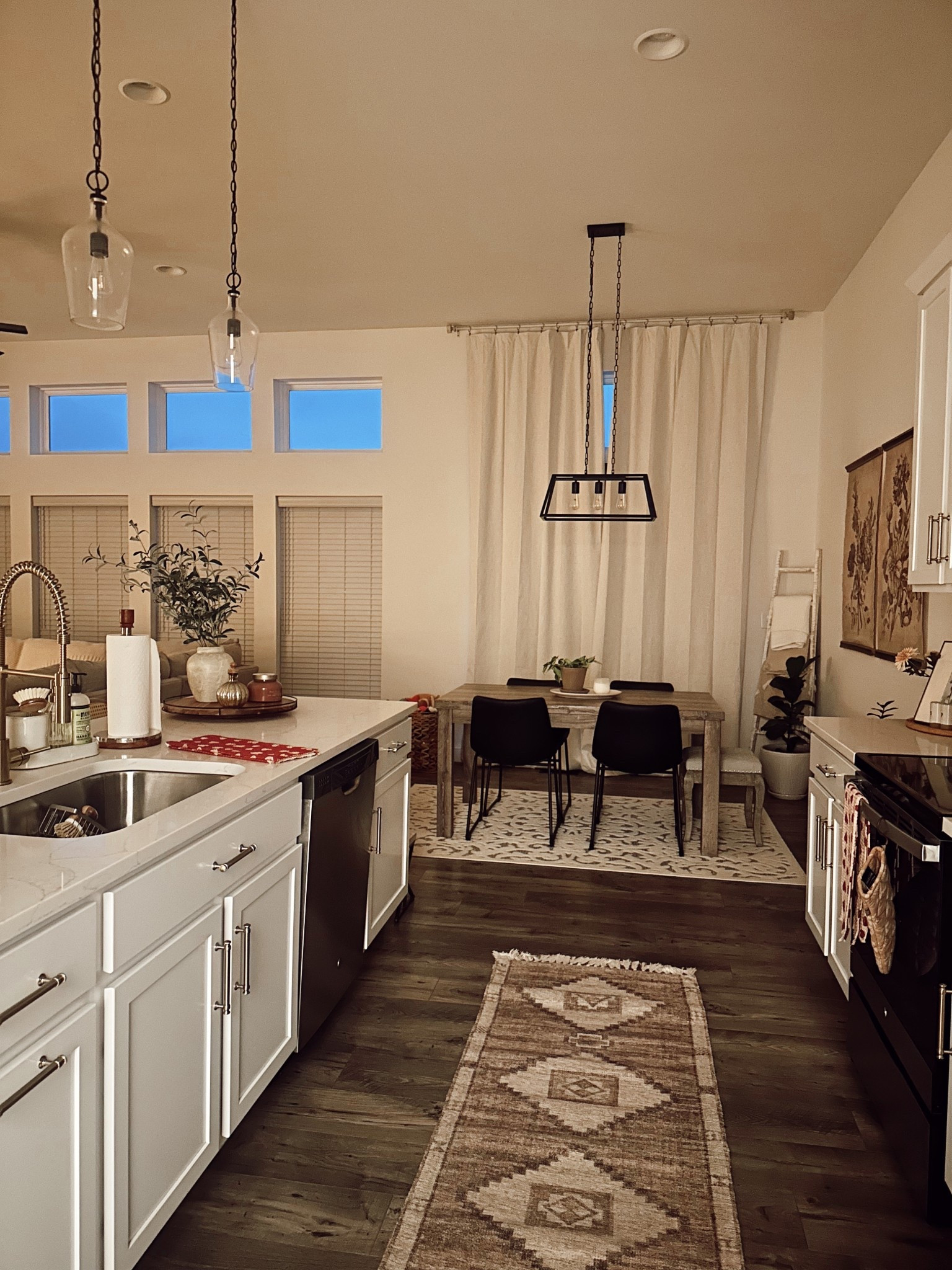 ceiling height curtains make all the difference in a space! It makes the room feel larger! 

We have 11ft ceilings and that also helps a ton! We are doing 11ft ceilings in our next home build as well! Perks of building yourself! 🏡🔨🌾

#LTKU #LTKHome