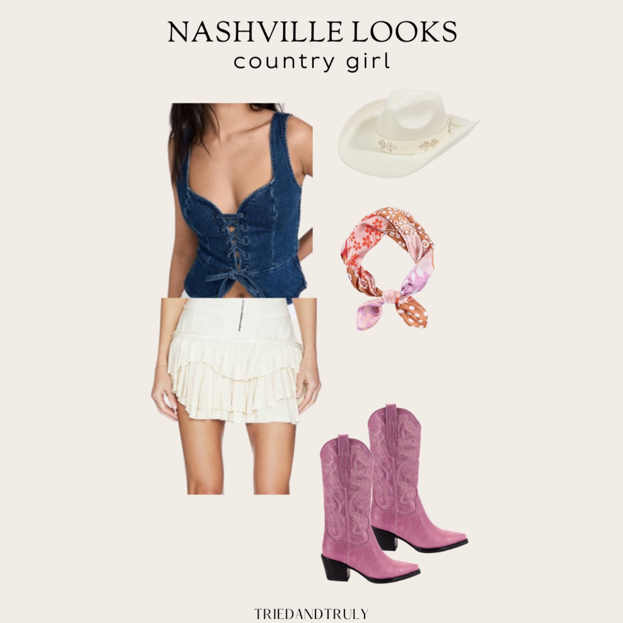 Nashville or Country Concert Outfits 

Perfect for a Bachelorette party, festival, or spring and summer fun! 

#LTKFestival #LTKstyletip #LTKFind