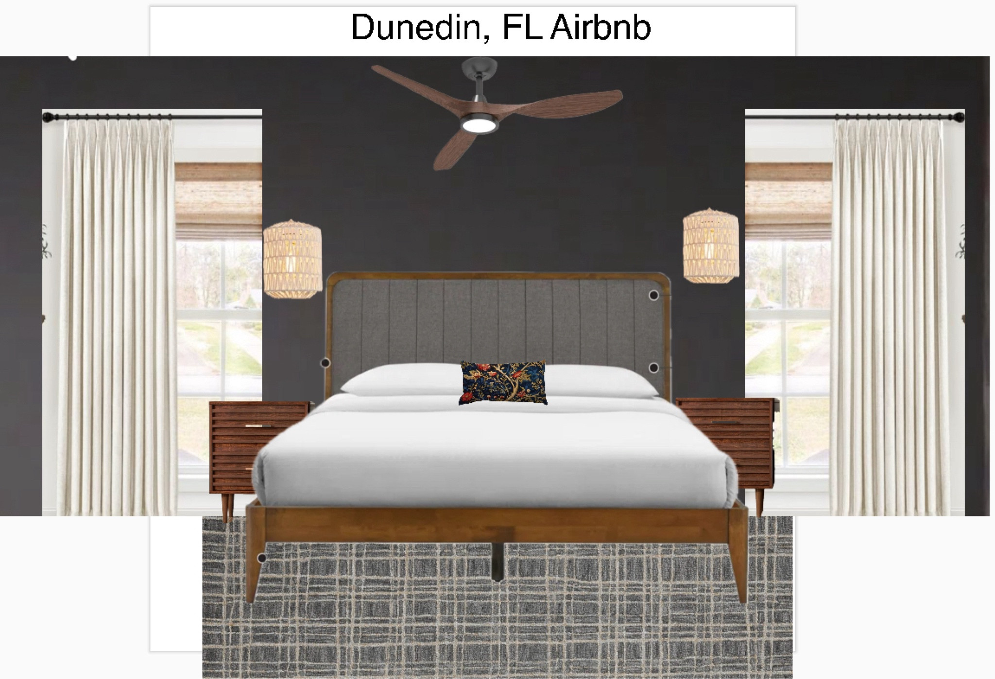 A quick restyling of our Dunedin, FL Airbnb included these products. 

The King mattress is a Zinus Copper cooling mattress. We put these in all of our properties because it's such a comfortable bed and our guests love it!

Wall color is: SW Iron Ore 
Curtains are from: The Hues (similar ones are listed here but The Hues are better quality!) 

#LTKSaleAlert #LTKHome #LTKFallSale