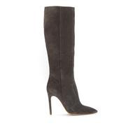 Grey Suede Knee High Boots | Very (UK)