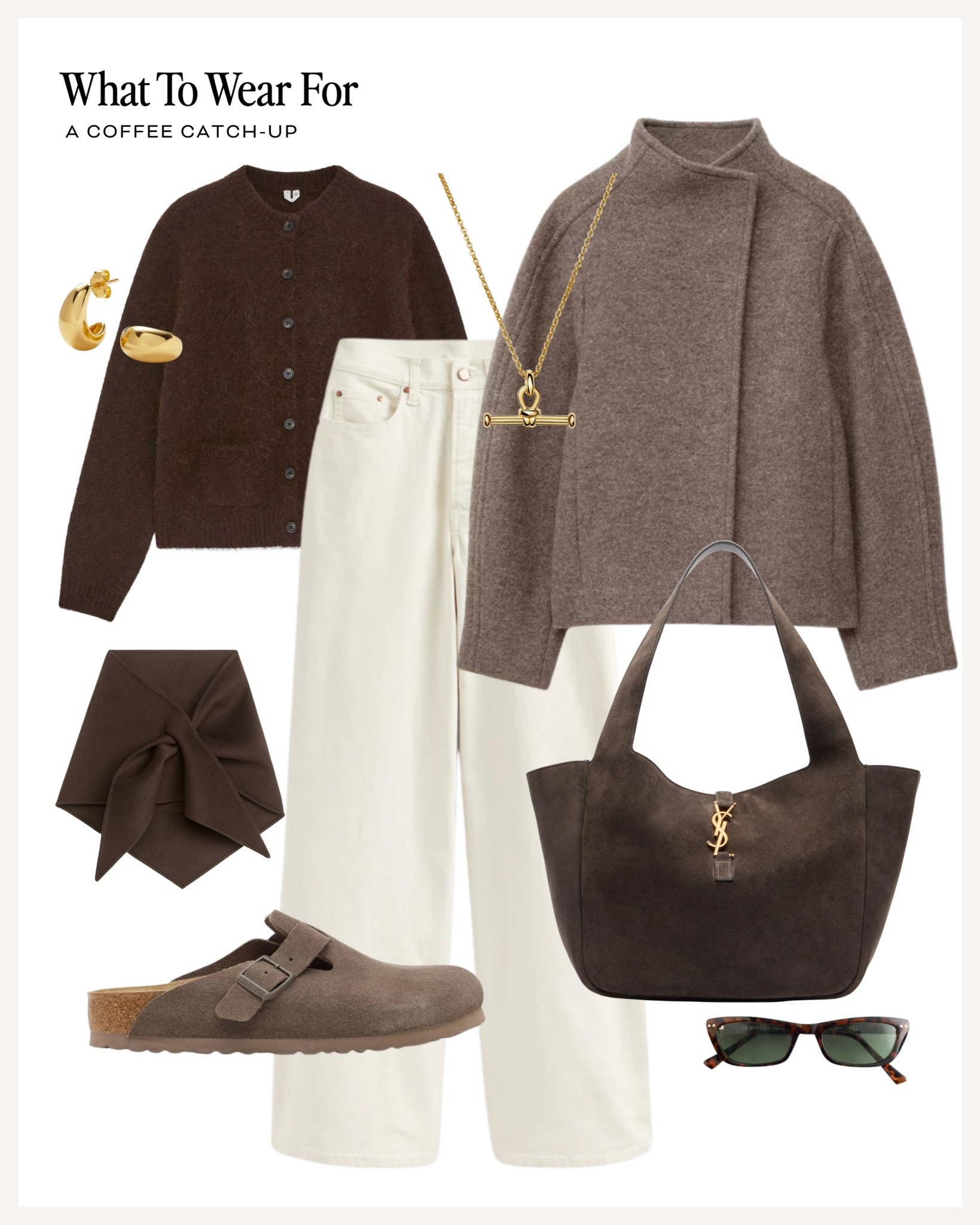 A coffee catch-up ☕️ 

Neutral style / wool jacket / Birkenstocks / autumn outfit / suede tote / white jeans 

#LTKuk #LTKautumn