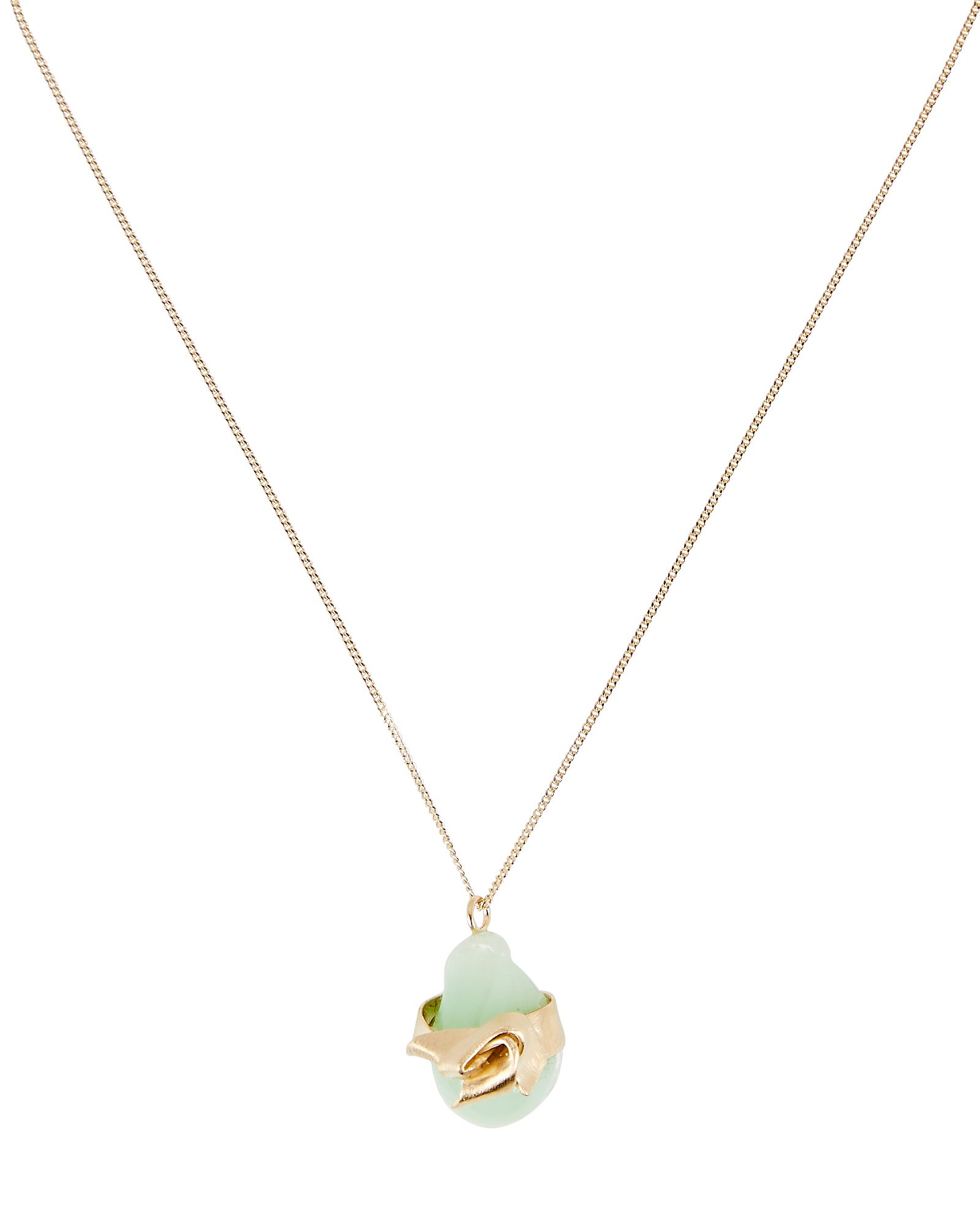 Gold Vermeil Resin Pendant Necklace | INTERMIX