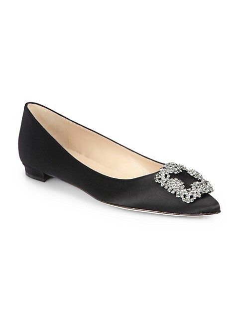 Hangisi 25 Embellished Satin Flats | Saks Fifth Avenue