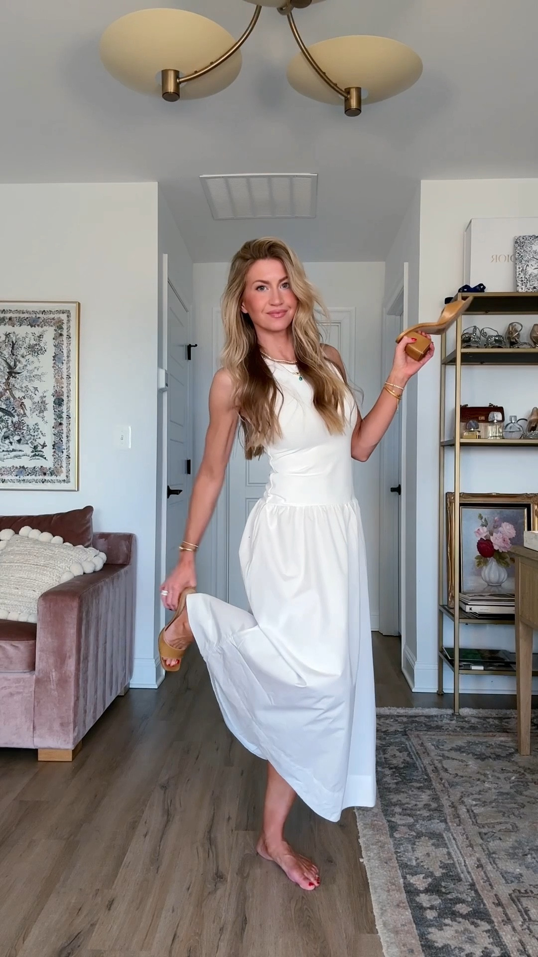 White dress back in stock this year, great for date night!
White dress: TTS, wearing size S
Caramel suede leather jacket: runs oversized, wearing size S
Camel leather sandals: TTS 

(date night outfit, Dorsey diamond earrings, spring dress) 

#LTKSeasonal #LTKootd #LTKgrwm