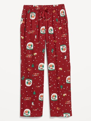 Mid-Rise Printed Flannel Pajama Pants | Old Navy (US)