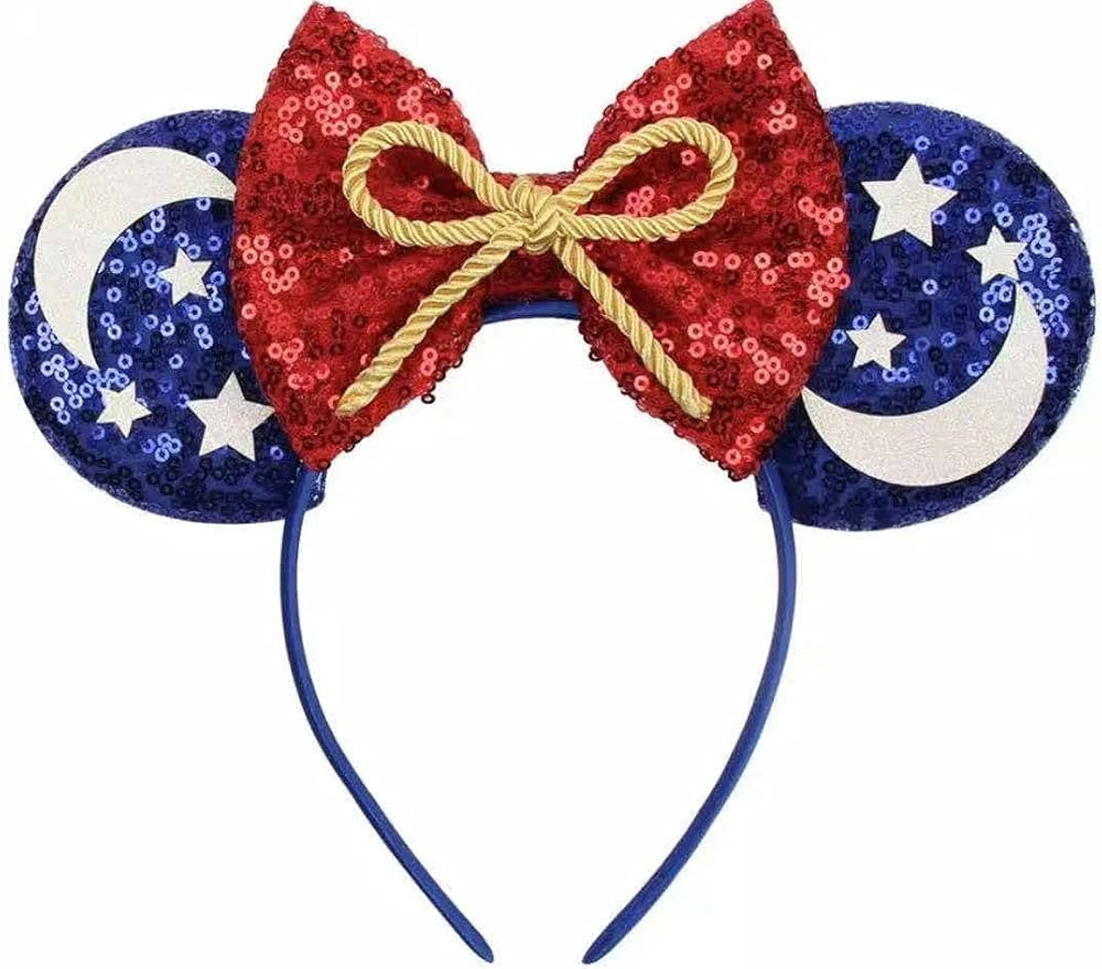 CLGIFT Iridescent Minnie Ears, Sequin on both sides, Shiny front side only, Hand Wash Only, One S... | Amazon (US)