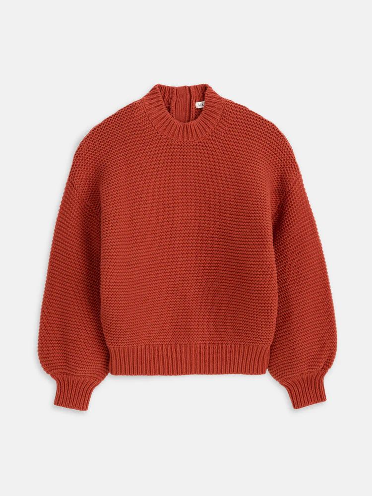 Button-Back Crewneck Sweater | Alex Mill