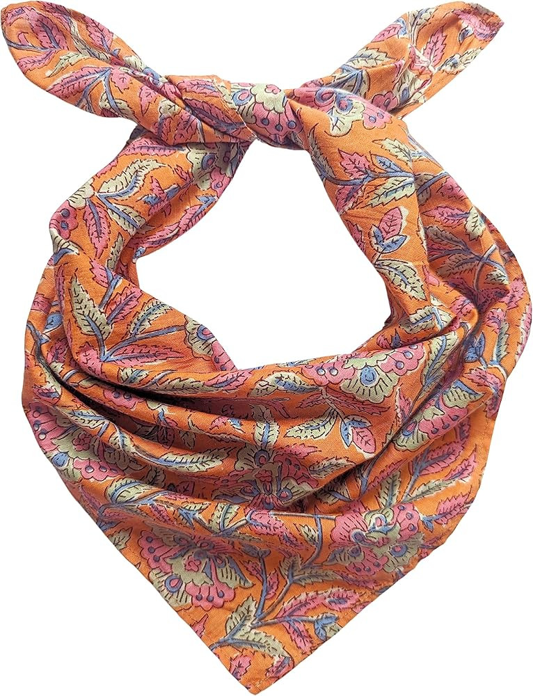 AVKA Studio 100% Cotton Bandanas/Handkerchief for Women, 20X20 In, 2 pack | Amazon (US)
