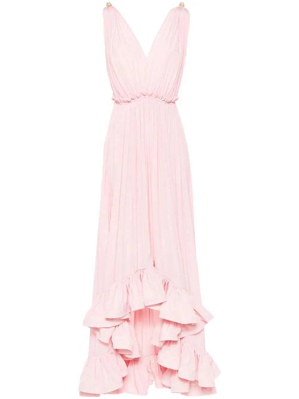Lanvin ruffled gown - Pink | Farfetch Global
