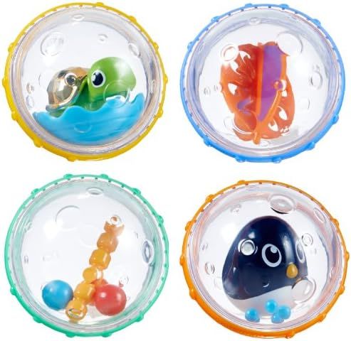 Amazon.com : Munchkin Float and Play Bubbles Bath Toy, 4 Count : Toys & Games | Amazon (US)