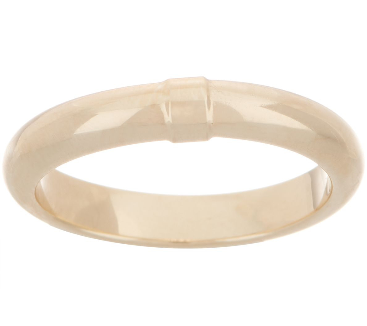 Italian Gold Polished Band Ring, 14K — QVC.com | QVC