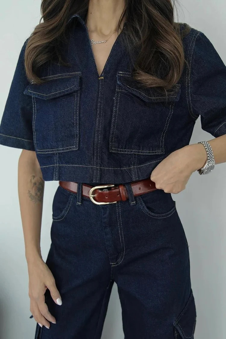 Cargo Pants Denim Set | PIRAL