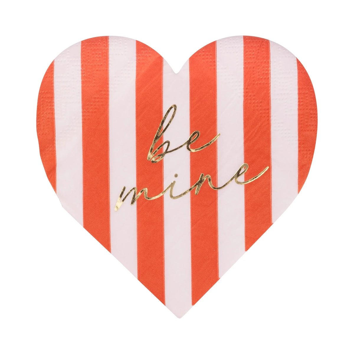Striped Heart Dessert Napkins | Get Gatherings