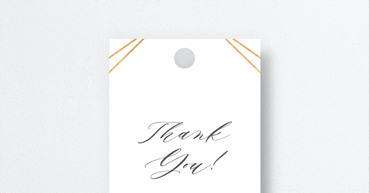 Elegant Hydrangea Favor Gift Tags | The Knot 