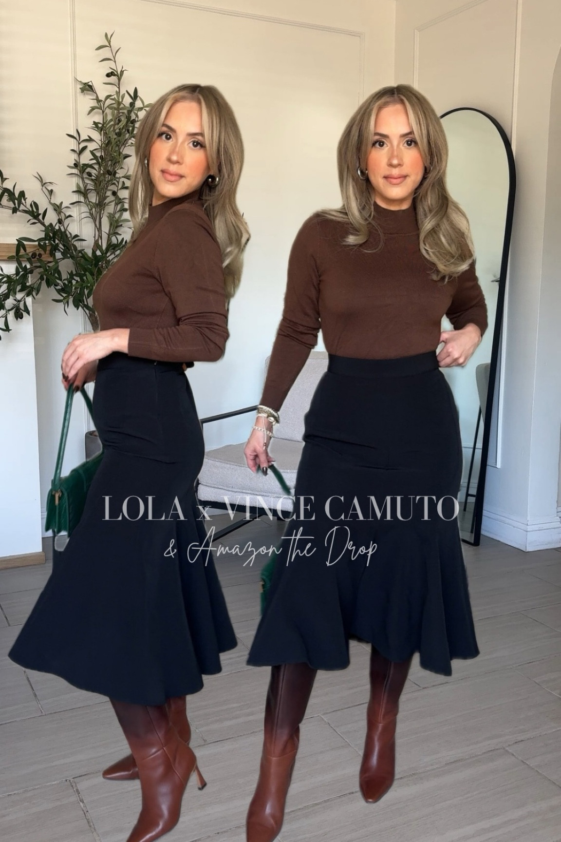 Shop my collection with Vince Camuto & Amazon the Drop 🙌🏼😍 wearing XS in skirt & shirt. Boots are TTS

#LTKSeasonal #LTKStyleTip