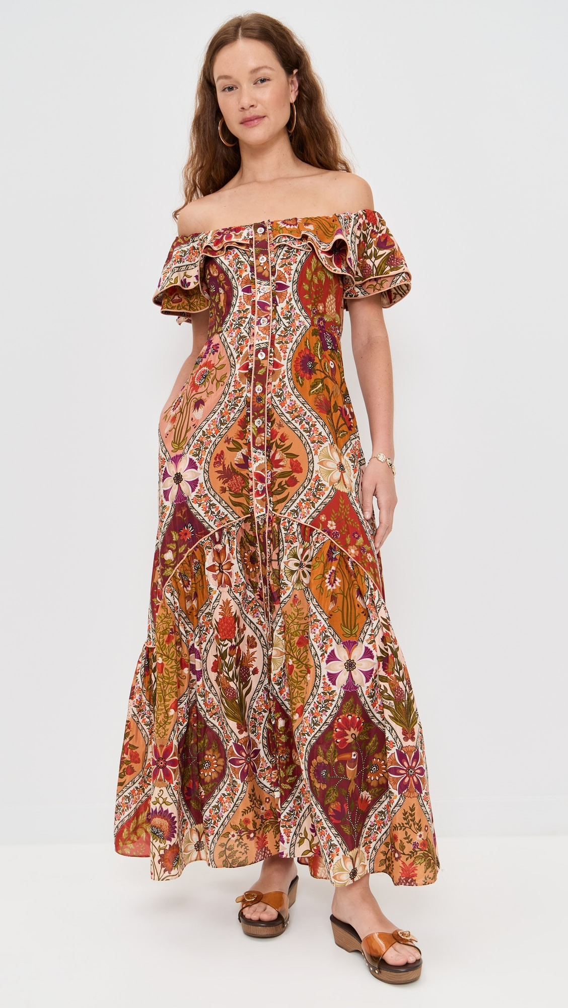 FARM Rio Off Shoulder Maxi Dress | Shopbop | Shopbop