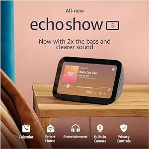 All-new Echo Show 5 (3rd Gen, 2023 release) | Smart display with deeper bass and clearer sound | ... | Amazon (US)