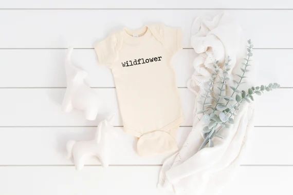 Wildflower Bodysuit Baby Shower Gift Little Wildflower New | Etsy | Etsy (US)