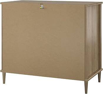 Little Seeds Shiloh Convertible 3 Drawer Dresser, Natural and Faux Rattan | Amazon (US)