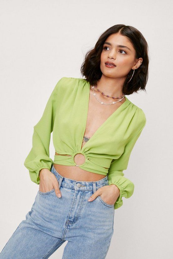 O Ring Detail Crop Top | Nasty Gal (US)