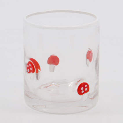 Multicolour Mushroom Glass Tumbler 10x9cm | TK Maxx