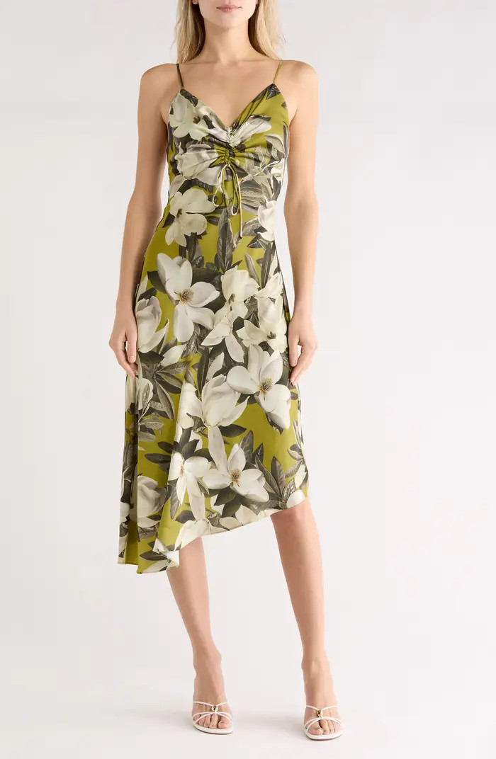 Alexia Floral Asymmetric Slipdress | Nordstrom Rack