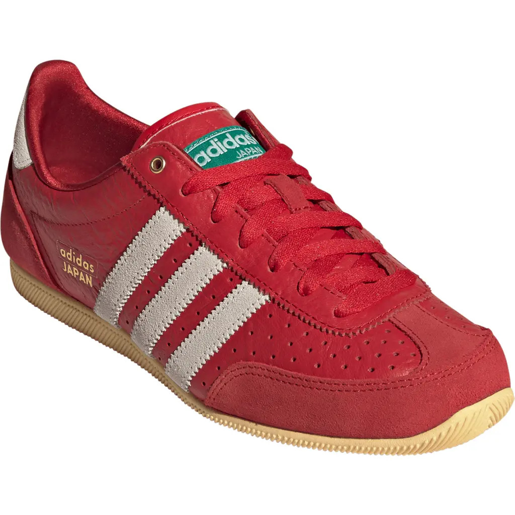 adidas Japan Low Top Sneaker in Scarlet/Off White/Orange at Nordstrom, Size 10 | Nordstrom