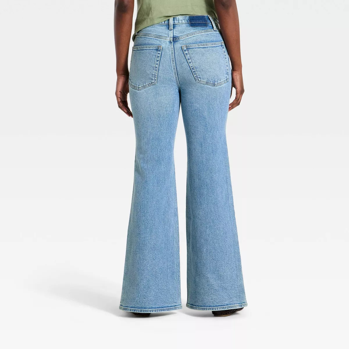 Women's Mid-Rise 70's Flare Jeans - Universal Thread\u2122 Light Wash Blue 4 | Target