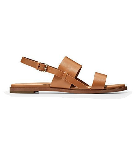 Cole Haan Women's Flynn Flat Sandal, Pecan Leather, 5.5 | Amazon (US)