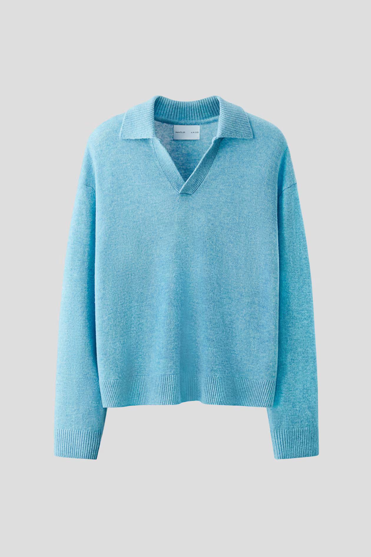 Wool-Blend Polo Sweater | H&M (US + CA)