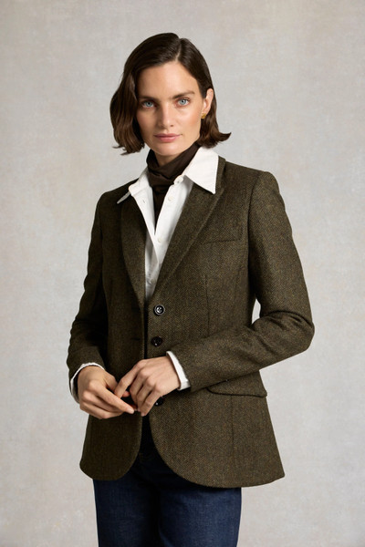 Hacking Jacket (Dark Green Herringbone)