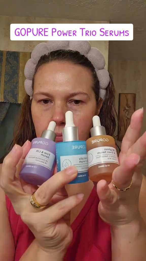 Grab the GoPurepower trio today! It packs a punch. You get a vitamin c, hyaluronic acid,  and retinol with this. Pire ingredients of a perfect bundle!#gopure#power trio#vitaminc#hyaluronicacid#retinol 

#LTKGiftGuide #LTKHoliday #LTKBeauty