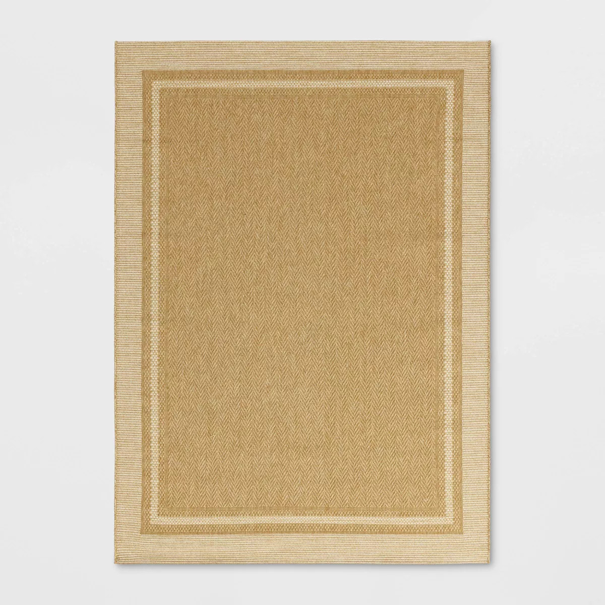 7'10"x10' Border Rectangular Flat Woven Outdoor Area Rug White - Threshold™ | Target